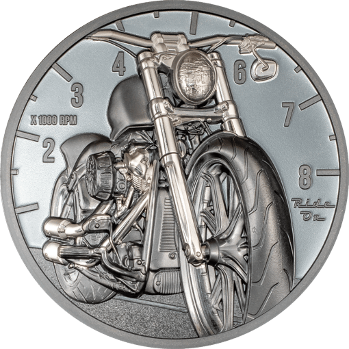2 Unze Silber Motorbike Ride on 2024 (Auflage:999 | High Relief | Black Proof)
