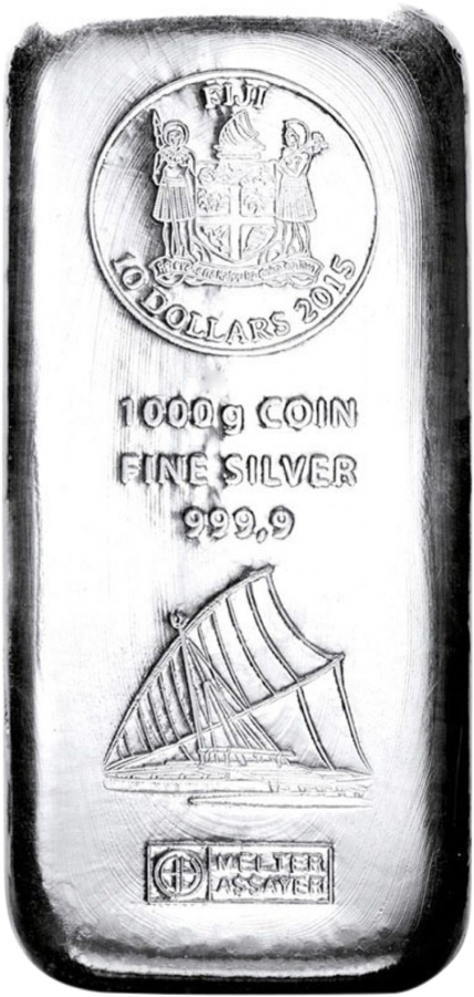 1kg Silber Fiji Münzbarren (Argor Heraeus)