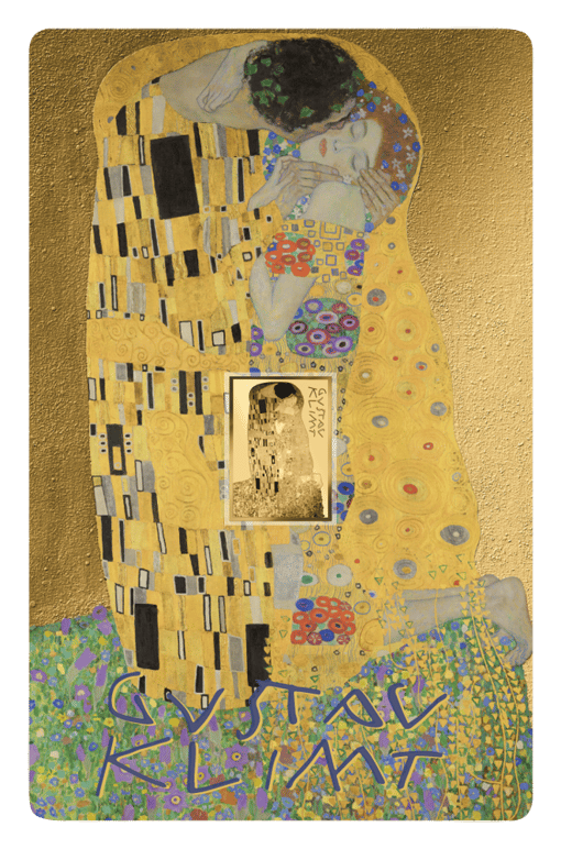 Gold Gustav Klimt Der Kuss Münze