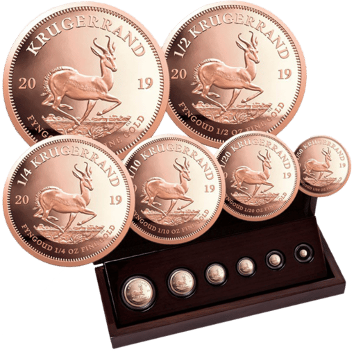 Krügerrand 6 Goldmünzen Prestige Set 2019 PP (Auflage: 600)