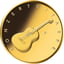 1/4 Unze Gold 50 Euro Konzertgitarre 2022 (Buchstabe F)