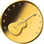 1/4 Unze Gold 50 Euro Konzertgitarre 2022 (Buchstabe G)