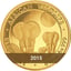 1/50 Unze Gold Somalia Elefant 2015