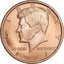 1 Unze Kupfermünze John F. Kennedy