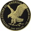 1 Unze Silber American Eagle 2023 Typ II Black Eagle (Auflage: 100 | Ruthenium | teilvergoldet)