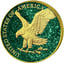 1 Unze Silber American Eagle 2023 Smaragd Edition (Auflage: 100 | teilvergoldet)