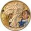 1 Unze Silber American Eagle Louis Armstrong 2019 (Auflage:500 | coloriert | gildet)