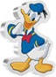 1 Unze Silber Donald Duck Shaped 2021 PP (Auflage:10.000 | Polierte Platte)