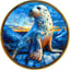1 Unze Silber Faszinierende Arktis Seehund 2024 (Auflage: 50 | coloriert | vergoldet)