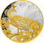 1 Unze Silber Pfau 2024 PP (Auflage 1.000 | Polierte Platte | teilvergoldet)