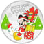 1 Unze Silber Mickey Maus Weihnachtsmünze 2021 PP (Auflage: 2.021 | coloriert)