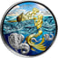1 Unze Silber Pacific Mermaid 2021 (Auflage: 100 | Teilvergoldet | coloriert)