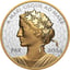 1 Unze Silber Peace Dollar 2024 PP (Auflage: 7.000 | Polierte Platte | mit Gelbgold veredelt)
