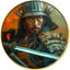 1 Unze Silber Samuraikrieger Kenshin 2024 (Auflage: 50 | coloriert | vergoldet)