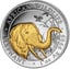 1 Unze Silber Somalia Elefant 2018 (teilvergoldet)