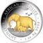 1 Unze Silber Somalia Elefant 2022 (Auflage: 5.000 | teilvergoldet)