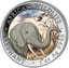 1 Unze Silber Somalia Elefant "Tag-Design" 2018 (coloriert)