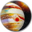 1 Unze Silber Sonnensystem Jupiter 2021 (Auflage: 1.500 | gewölbt)