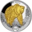 1 Unze Silber World's Wildlife Grizzlybär (Auflage: 5.000 | teilvergoldet)