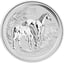 1 Unze Silbermünze Lunar II Pferd 2014