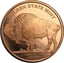 2 Unze Kupfermünze Buffalo