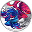1 Unze Silber Siamesischer Kampffisch 2024 PP (Auflag: 1.000 | coloriert | Polierte Platte)