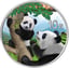 30g Silber China Panda 2021 (Auflage: 1.888 | coloriert | Produktkarte)