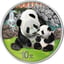 30g Silber China Panda 2024 (Auflage: 1.888 | coloriert | Produktkarte)