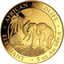 5 Unze Gold Somalia Elefant 2017 PP (Auflage: 50 Münzen)