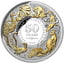 5 Unze Silber 50 Jahre Dezimalwährung PP 2016 (Niue 10$ | teilvergoldet | WMF-Sonderausgabe)
