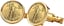 Vergoldete Manschettenknöpfe (inkl. Münzen)